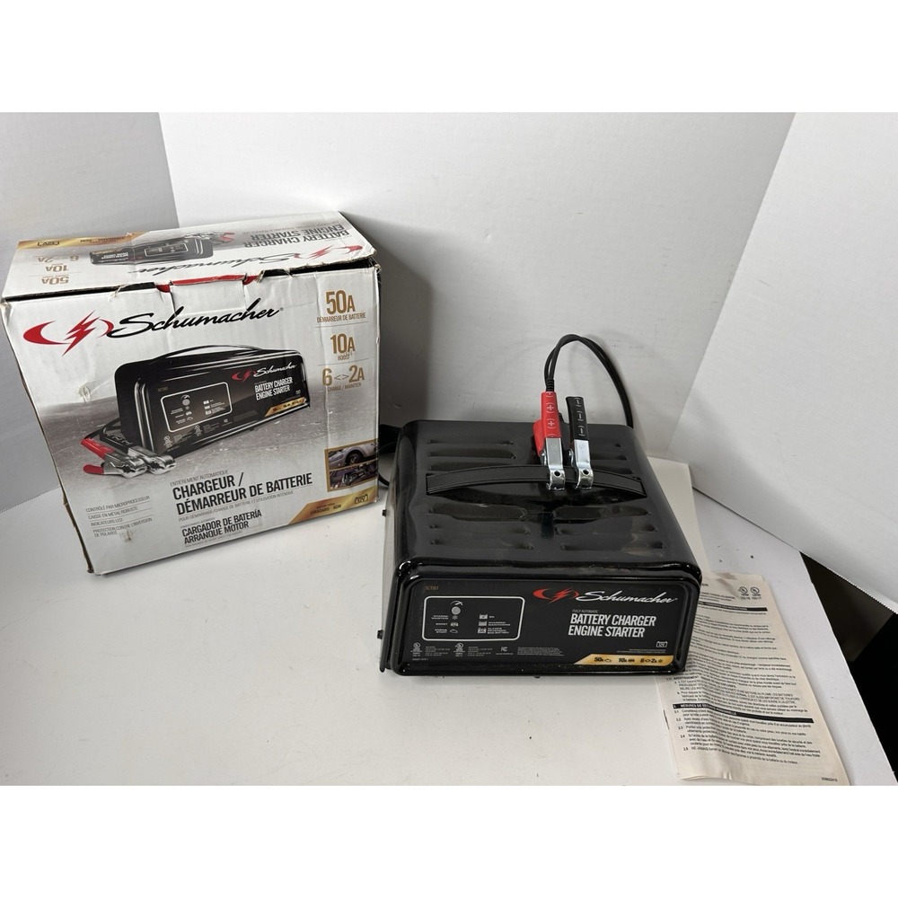 Schumacher 12V Battery Charger 6A Maintainer 10A Boost 50A Starter SC1361